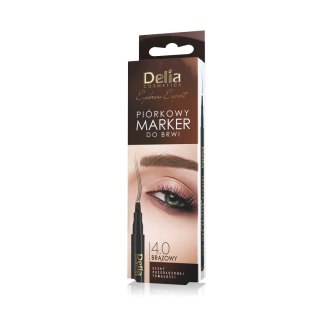 Delia Tripple Stylist Pen 24H piórkowy marker do brwi 4.0 Brązowy (P1)