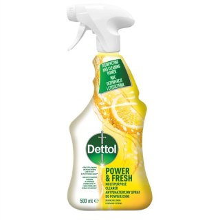 Dettol Power Fresh antybakteryjny spray do powierzchni Cytryna 500ml (P1)