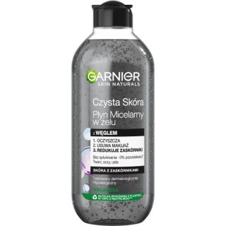 Garnier Czysta Skóra płyn micelarny w żelu z węglem 400ml (P1)