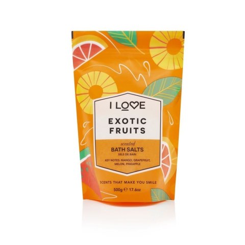 I Love Scented Bath Salts kojąco-relaksująca sól do kąpieli Exotic Fruits 500g (P1)