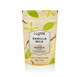 I Love Scented Bath Salts kojąco-relaksująca sól do kąpieli Vanilla Milk 500g (P1)