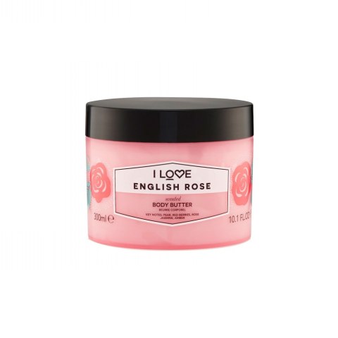 I Love Scented Body Butter nawilżające masło do ciała English Rose 300ml (P1)