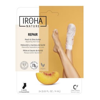 IROHA nature Repair Foot Mask regenerująca maseczka do stóp w formie skarpet
Peach Shea Butter 2x9ml (P1)