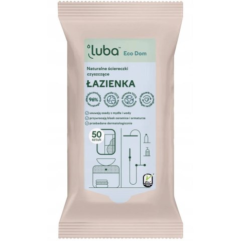 Luba Eco Dom naturalne ściereczki czyszczące Łazienka 50szt (P1)