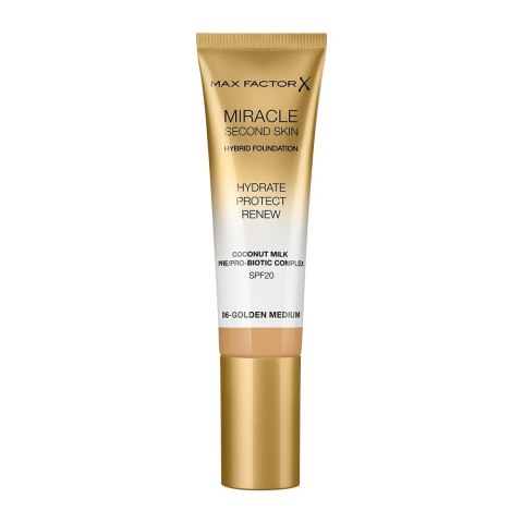 Max Factor Miracle Second Skin Hybrid Foundation podkład nawilżający z filtrem 06 Golden Medium 30ml (P1)