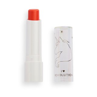 Makeup Revolution I Heart Revolution Unicorn Heart Glow Lip Balm balsam do ust z olejkiem arganowym Fantasy 2.7g (P1)