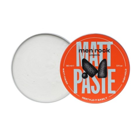 MenRock Matt Paste Hight Hold Matt Finish matowa pasta do włosów dla mężczyzn 90ml (P1)