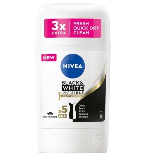 Nivea BlackWhite Invisible Silky Smooth antyperspirant w sztyfcie 50ml (P1)