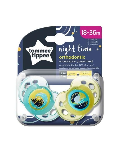 Tommee Tippee Night Time smoczek uspokajający 18-36m 2szt. (P1)