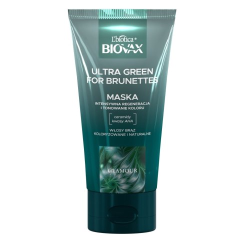 BIOVAX Glamour Ultra Green For Brunettes maska do włosów dla brunetek 150ml (P1)