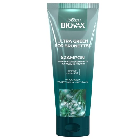 BIOVAX Glamour Ultra Green For Brunettes szampon do włosów dla brunetek 200ml (P1)