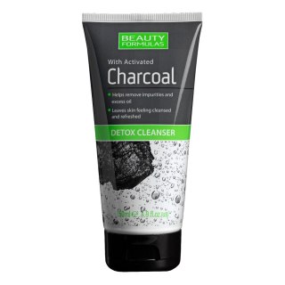 Beauty Formulas Charcoal Detox Cleanser żel do mycia twarzy z aktywnym węglem 150ml (P1)