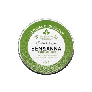 BenAnna Natural Deodorant naturalny dezodorant w kremie w aluminiowej puszce Persian Lime 45g (P1)