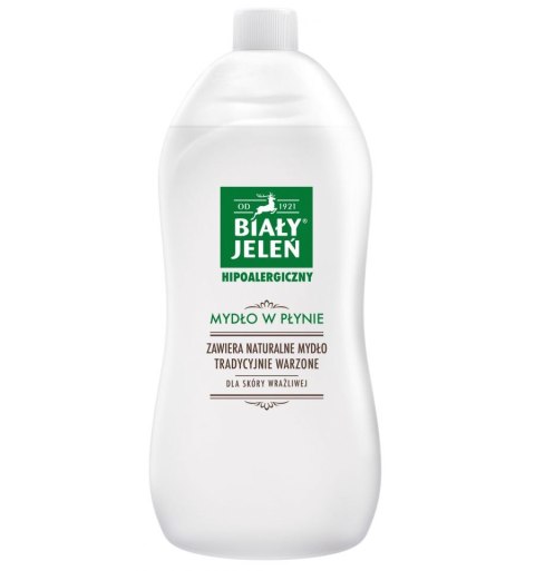 Biały Jeleń Hipoalergiczne mydło w płynie naturalne zapas 1000ml (P1)