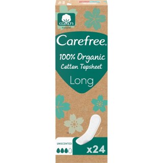 Carefree Organic Cotton Long wkładki higieniczne 24szt (P1)