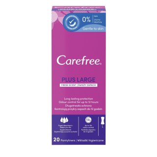 Carefree Plus Large wkładki higieniczne świeży zapach 20szt (P1)