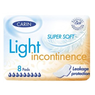 Carin Light Incontinence wkładki na nietrzymanie moczu Super Soft 8szt (P1)