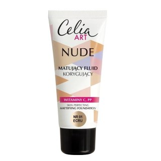 Celia Art Nude matujący fluid korygujący 01 Ecru 30ml (P1)