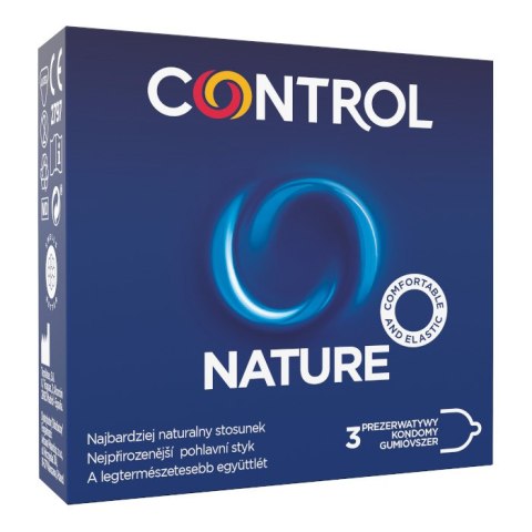 Control Nature ergonomiczne prezerwatywy z naturalnego lateksu 3szt. (P1)