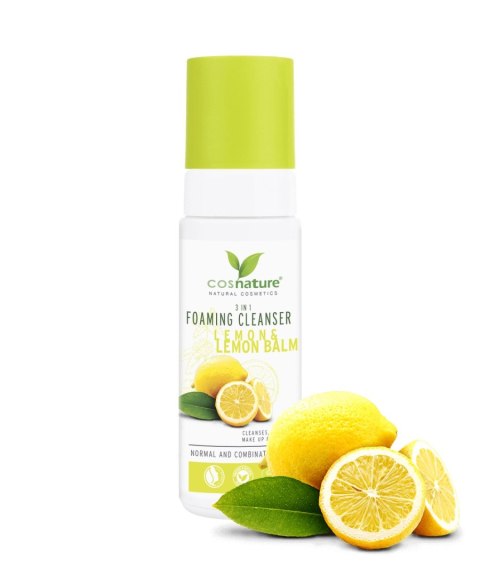 Cosnature Foaming Cleanser 3in1 naturalna pianka oczyszczająca z cytryną i melisą 150ml (P1)