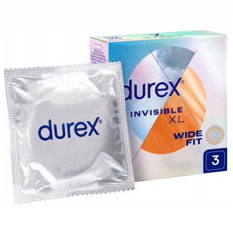 Durex Invisible Extra Large prezerwatywy powiększone 3 szt (P1)