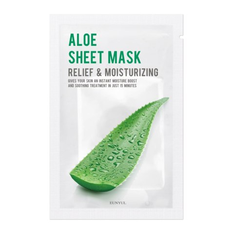 EUNYUL Aloe Sheet Mask nawilżająco-łagodząca maseczka w płachcie z aloesem 22ml (P1)