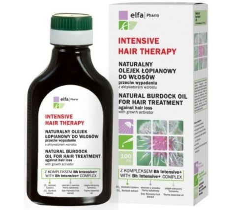 Elfa Pharm Intensive Hair Therapy Natural Burdock Oil naturalny olejek łopianowy do włosów przeciw wypadaniu z aktywatorem wzros