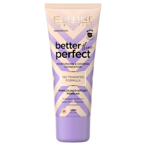 Eveline Cosmetics Better Than Perfect nawilżająco-kryjący podkład 01 Ivory 30ml (P1)