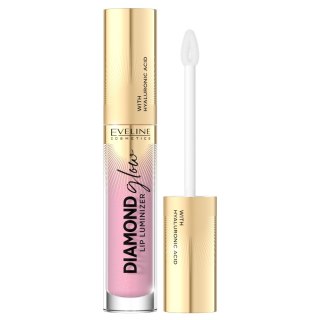 Eveline Cosmetics Diamond Glow Lip Luminizer błyszczyk do ust z kwasem hialuronowym 02 Strawberry Mouse 4.5ml (P1)