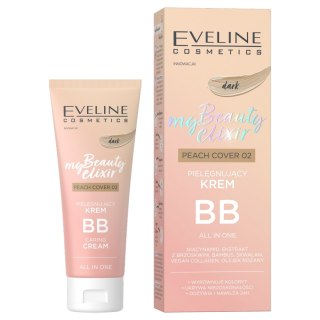 Eveline Cosmetics My Beauty Elixir pielęgnujący krem BB all in one 02 Peach Cover Dark 30ml (P1)