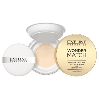 Eveline Cosmetics Wonder Match puder utrwalający z ametystowym pyłkiem 6g (P1)