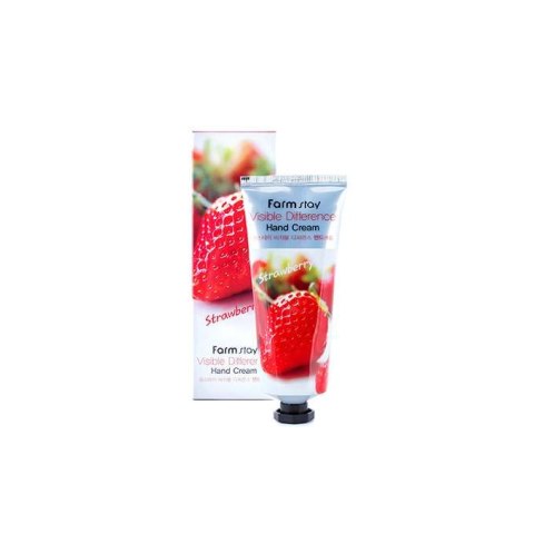 FARMSTAY Vissible Difference Hand Cream krem do rąk Truskawka 100ml (P1)