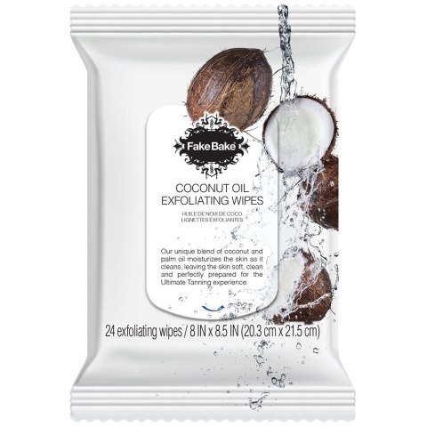 Fake Bake Coconut Oil Exfoliating Wipes chusteczki peelingujące 24szt. (P1)