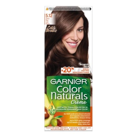 Garnier Color Naturals Creme krem koloryzujący do włosów 5.12 Zimny Brąz (P1)