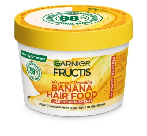 Garnier Fructis Banana Hair Food odżywcza maska do włosów suchych 400ml (P1)