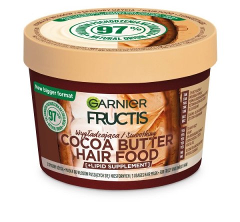 Garnier Fructis Cocoa Butter Hair Food wygładzająca maska do włosów puszących się i niesfornych 400ml (P1)