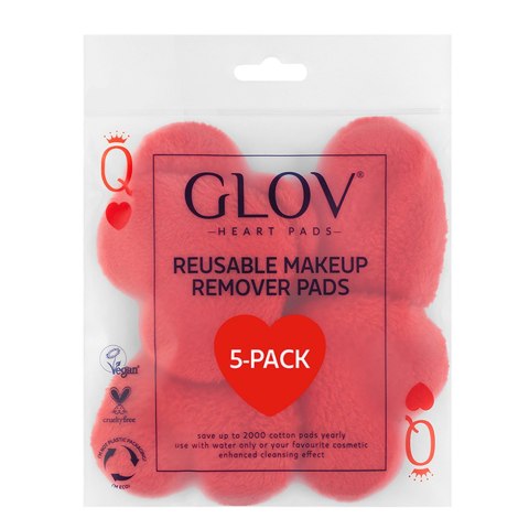 Glov Heart Pads wielorazowe płatki kosmetyczne 5szt. (P1)