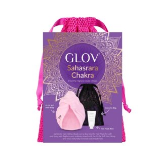 Glov Sahasrara Chakra zestaw Soft Hair Wrap turban do włosów + Hair Mask maska odżywcza do włosów 30ml + worek-kosmetyczka (P1)