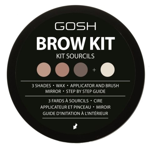 Gosh Brow Kit zestaw do stylizacji brwi 001 (P1)