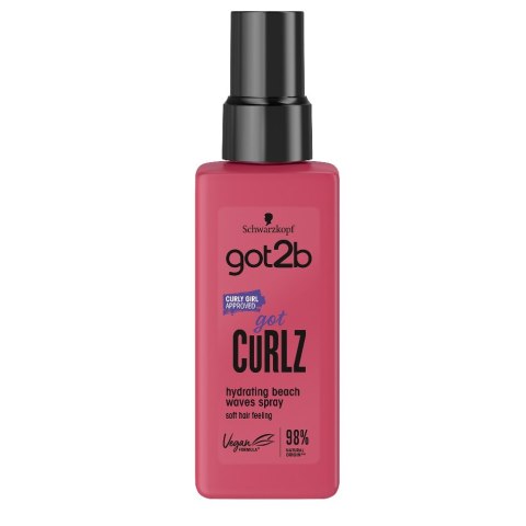 Got2B Got Curlz spray do włosów nawilżający i zmiękczający włosy dla efektu plażowych fal 150ml (P1)