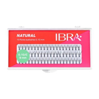 Ibra Kępki sztucznych rzęs Natural Knot-Free 0.10 C-9mm (P1)