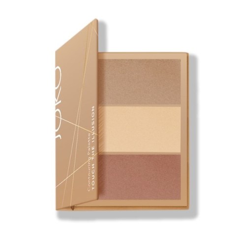 Joko Touch The Illusion Contouring Palette paletka do konturowania twarzy 3w1 02 Cocoa 3x3.5g (P1)