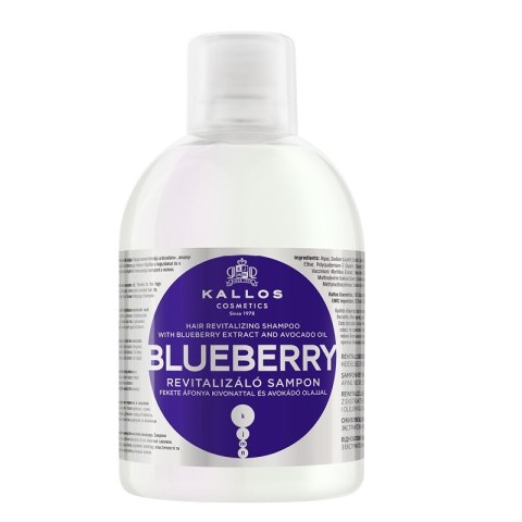 Kallos KJMN Blueberry Revitalizing Shampoo rewitalizujący szampon do włosów z ekstraktem z jagód 1000ml (P1)