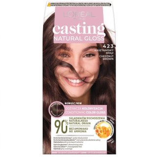 L'Oreal Paris Casting Natural Gloss farba do włosów 423 Kasztanowy Brąz (P1)