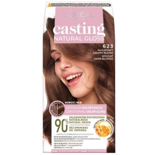 L'Oreal Paris Casting Natural Gloss farba do włosów 623 Nugatowy Ciemny Blond (P1)