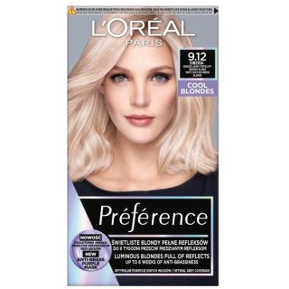 L'Oreal Paris Preference Cool Blondes farba do włosów 9.12 Siberia (P1)