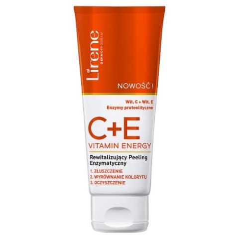 Lirene C+E Vitamin Energy rewitalizujący peeling enzymatyczny 75ml (P1)