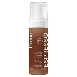 Lirene Perfect Tan brązująca pianka do ciała z organiczną wodą kokosową Espresso 150ml (P1)