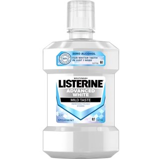 Listerine Advanced White płyn do płukania jamy ustnej Mild Taste 1000ml (P1)