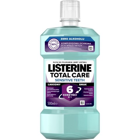 Listerine Total Care Sensitive płyn do płukania jamy ustnej 500ml (P1)